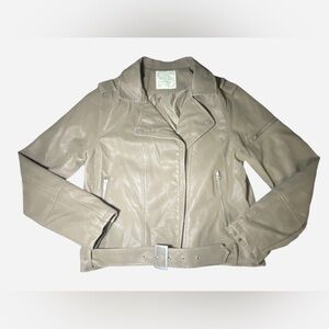 Altar'd State Brown faux Leather Jacket size M bikercore gorpcore‎